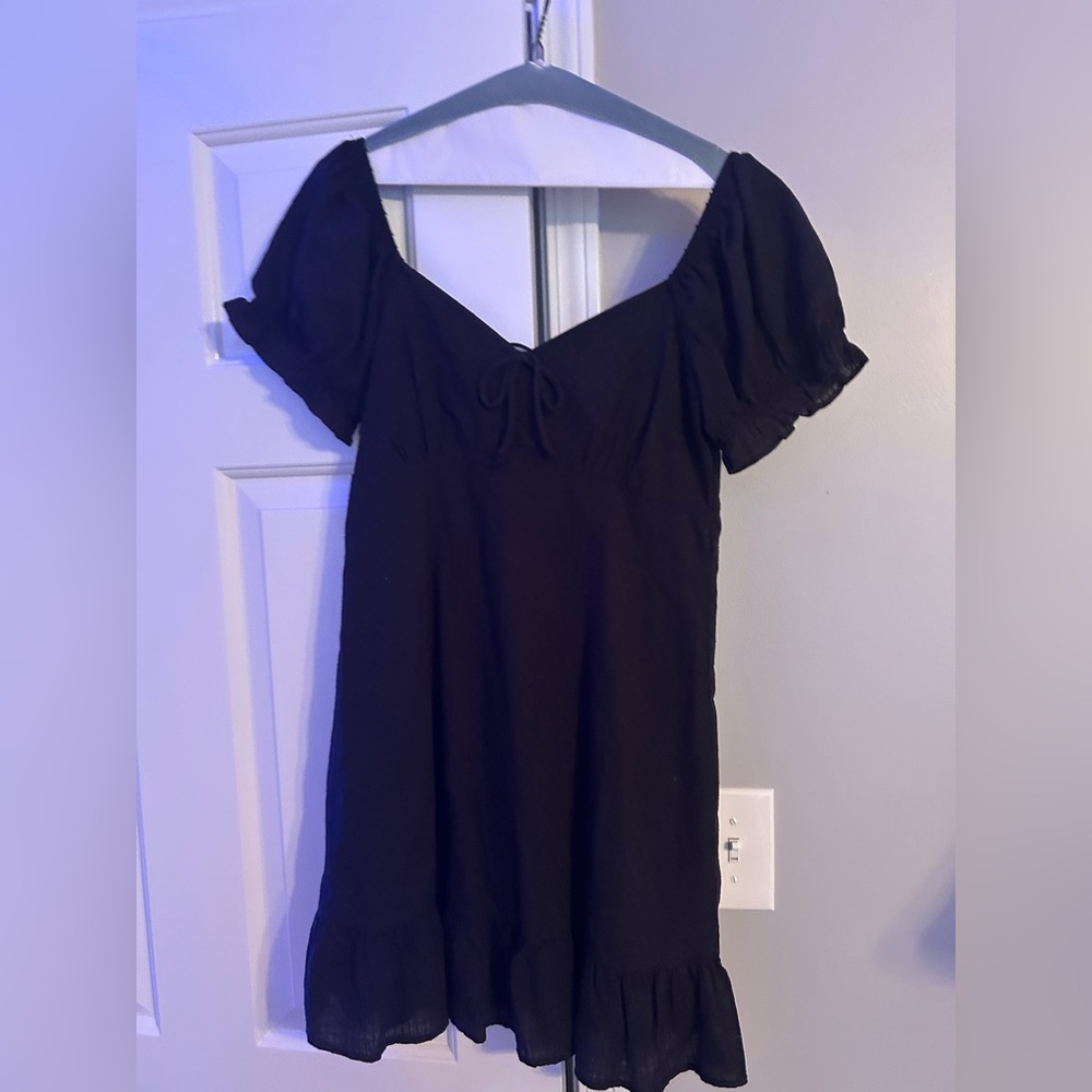 Wild Fable Blue Puff Sleeve Ruffled Blouse